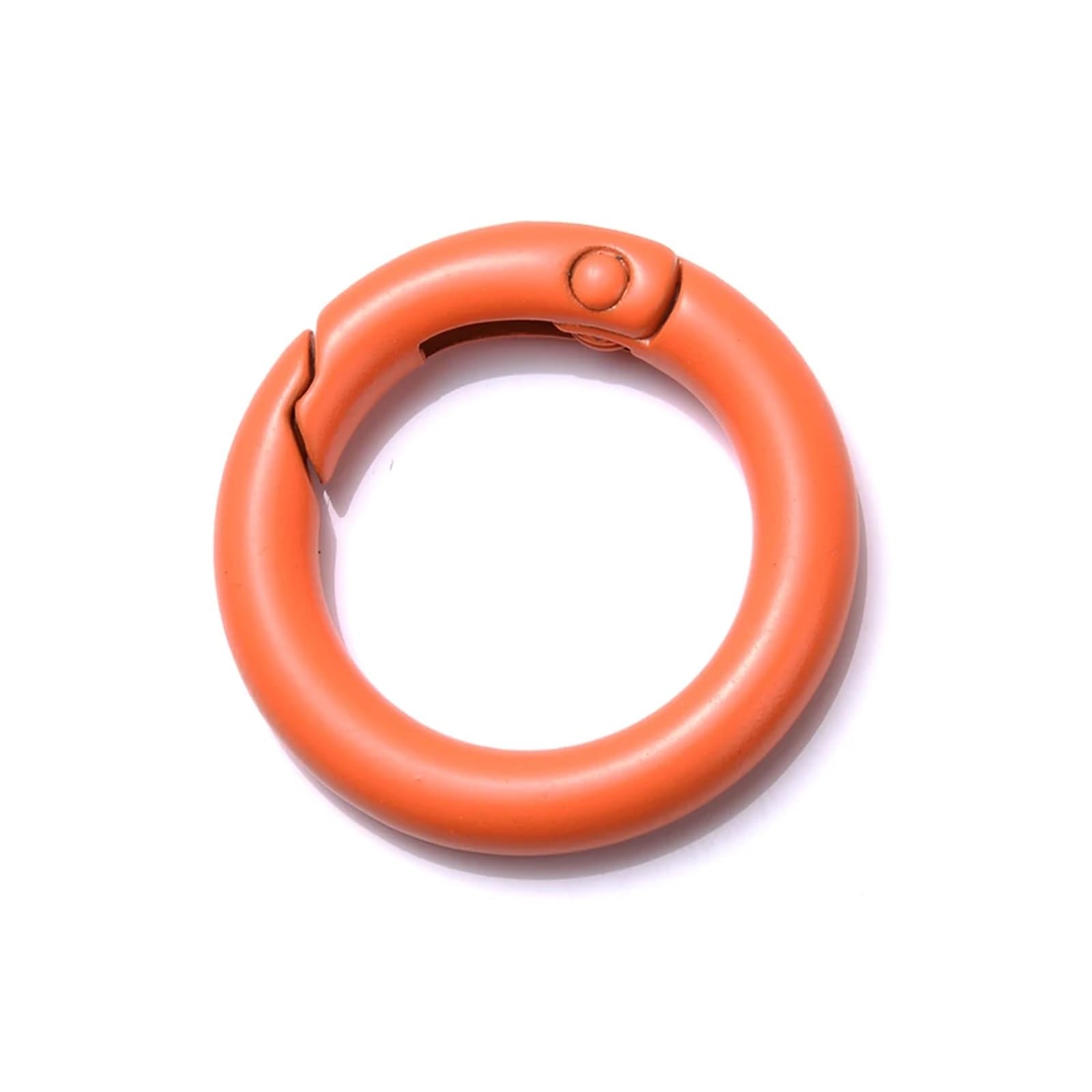 20Pcs O Ring Clasp Spring Gate Lobster DIY Carabiner Keychain Bag Clips Hook Making Dog Chains Findings Sullpies for Keyrings,Wallets(Orange,35mm)