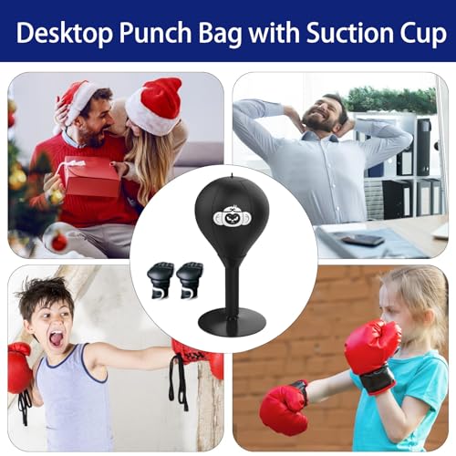 Sac de boxe de bureau anti-stress avec ventouse forte pour table - 4