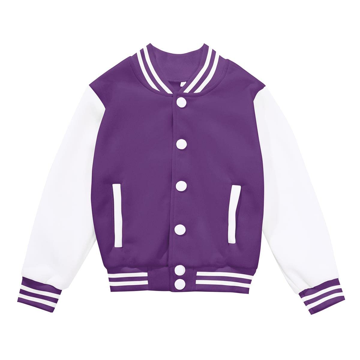 NICNZQIKids Varsity Jacket Girls Boys Baseball Jacket Bomber Coat School Jackets with Pocket