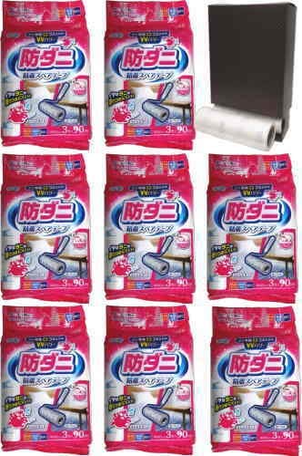 クリンクル 防ダニ 粘着スペアテープ 8個セット+粘着ロール収納ボックス