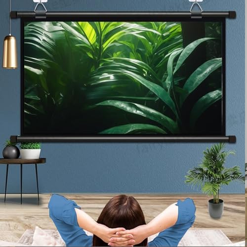 Pantalla manual 72 pulg 16:9 de proyección portátil miniatura 6