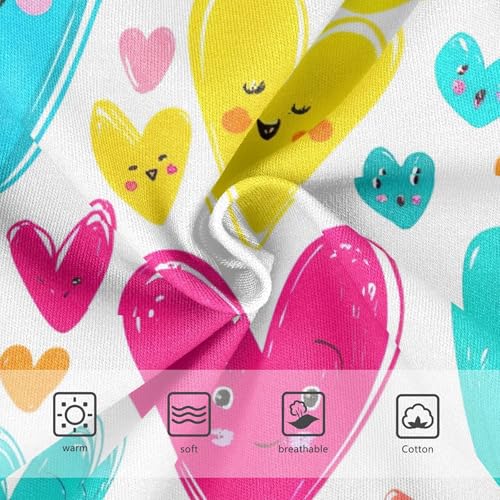 Colorful Cartoon Hearts Faces Toddler Underwear Floral 2t Cotton Cute Panties Girl Fancy Kids Undies Briefs3