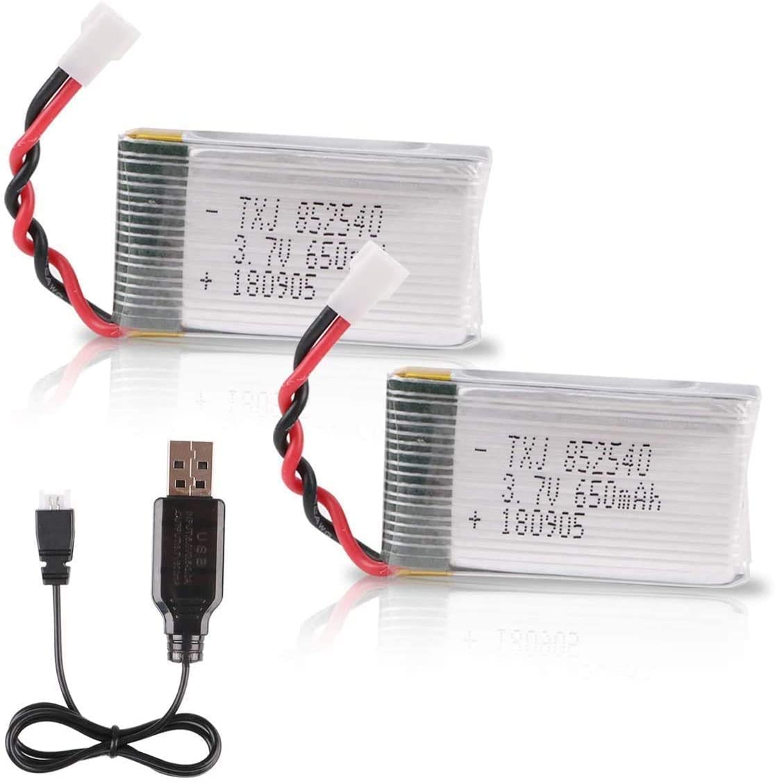 Batterie Lipo 1S 3,7V 600mAh 25C Pour Drone Syma X5 – Kemronics – Connectique Losi