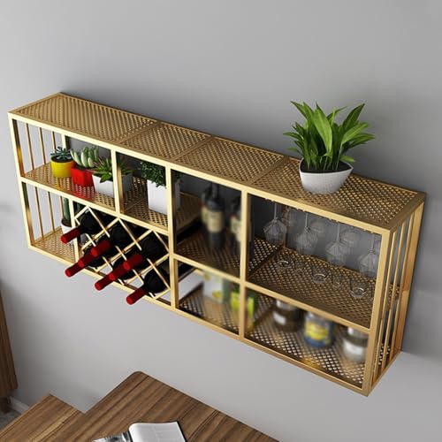 Soporte para botellas de vino industrial de hierro negro miniatura 6