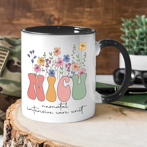 Taza de Cerámica 11oz con Posavasos para Enfermeras NICU miniatura 5