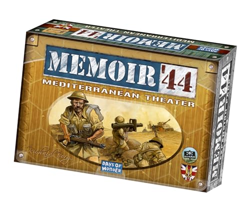Days of Wonder , Memoir '44 Mediterranean Theatre Expansion, Board Game, Ages 8+, 2 Players, 30 60 Minutes Playing Time