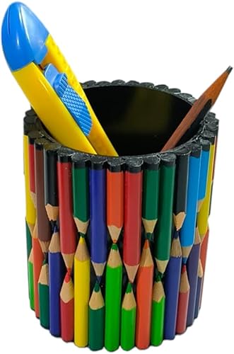 IRZA Portalápices de madera estilo lápiz