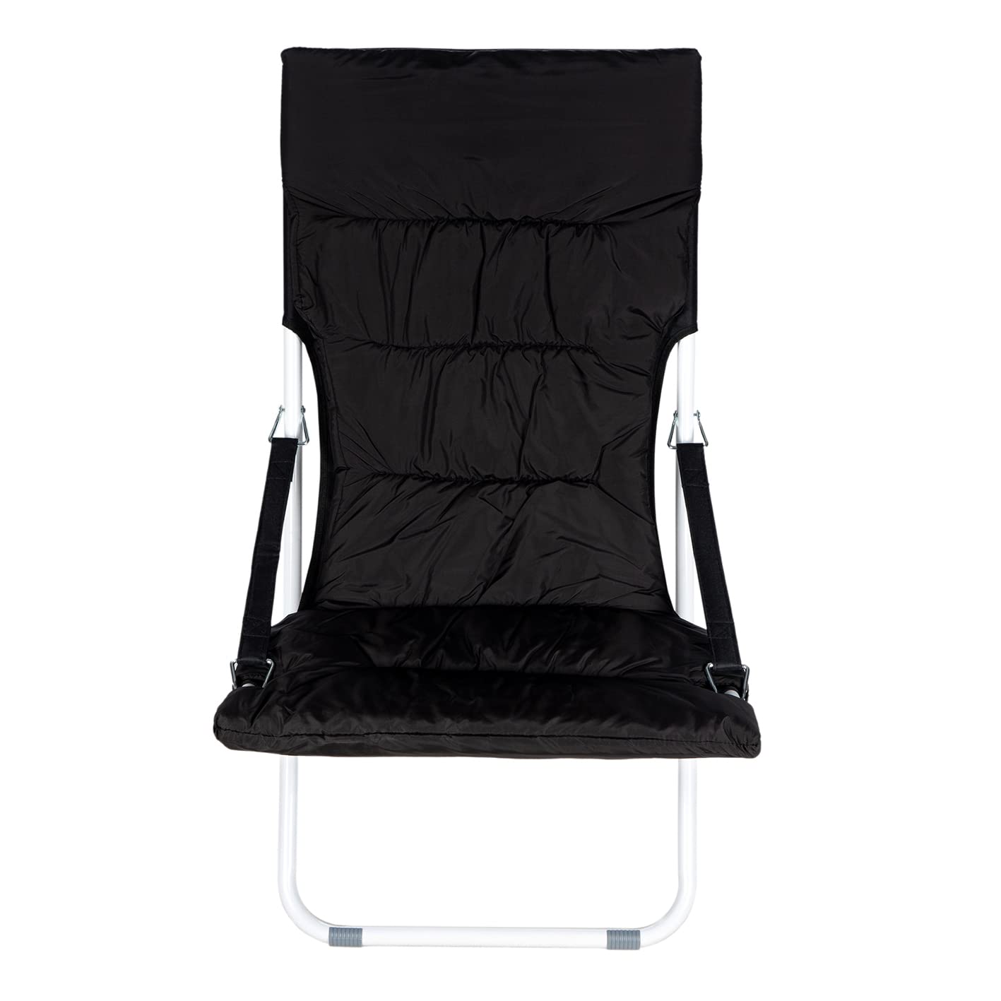 Sedia Sdraio Enrico Coveri Reclinabile Con Cuscino E Portaoggetti - Per Casa E Giardino, Struttura In Acciaio E Textilene (grigio, Max 120 Kg)