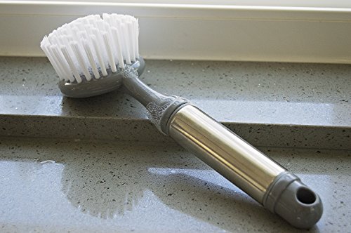 Evriholder Escova de lavar louças Sophisti-Clean, prata com cinza