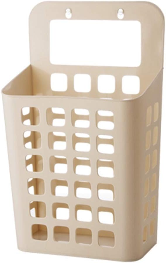 Dirty Laundry Hamper Sorter Basket Dirty Clothes Bag Storage Basket Dirty Clothes Bin Box Wall-Mounted Household Bathroom Dorm Room (Color : White, Size : 23 12.5 37.5cm) (Beige 24.5 * 12.5 * 46cm)
