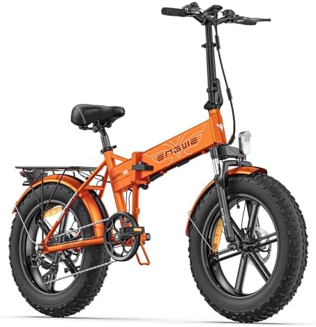 ENGWE Bicicleta Eléctrica Plegable, 48V 13Ah Batería Extraíble, A...