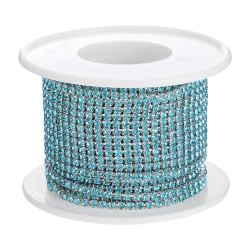 Cadena de gemas contra ropa aburrida decorando con brillo intenso 10m