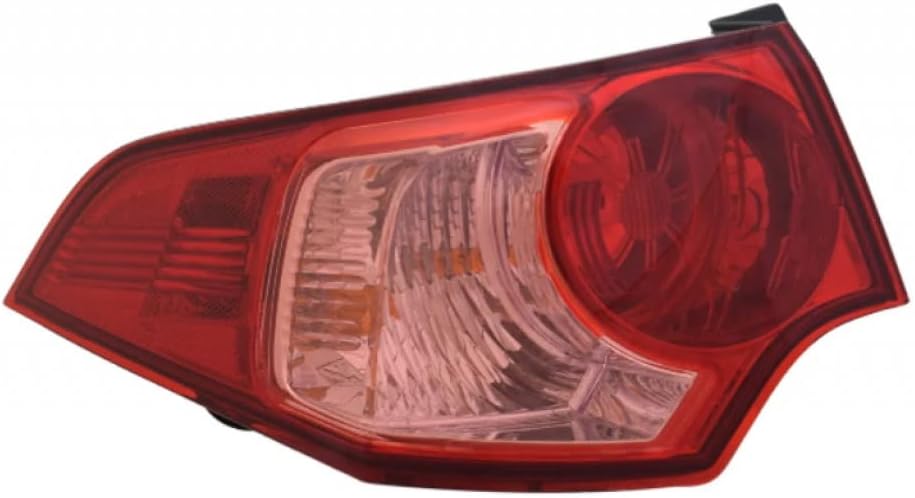 CarLights360 For Acura TSX Tail Light Assembly 2011-2014 Pair Driver and Passenger Side Outer | AC2804100 | AC2805100 | 33550-TL0-A11