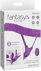 Pipedream Fantasy For Her Ultimate G-Spot Butterfly Strap-On, Purple, 10 cm