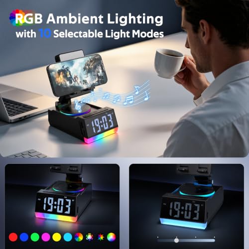 Image of Wireless Induction Speaker with Phone Stand, Birthday Gifts for Men Women