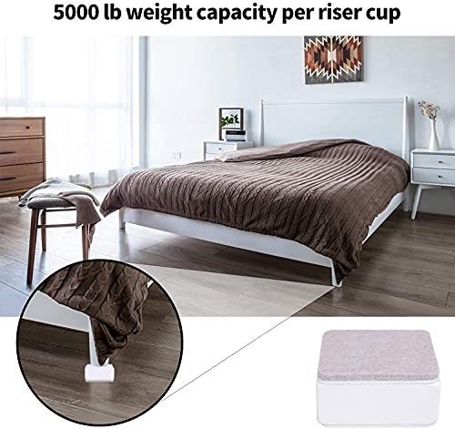 Risers de lit en acier carbone 20000 lb supports auto-adhésifs