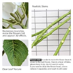 4pcs 21" Faux Green Hydrangeas Artificial Flowers, Real Touch Silk Hydrangea Flowers with Stems for Bridal Wedding Bouquet Party Home Decor 4pcs 21 Faux Green Hydrangeas Artificial Flowers Real Touch Silk Hydrangea Flowers with Stems for Bridal Wedding Bouquet Party Home Decor