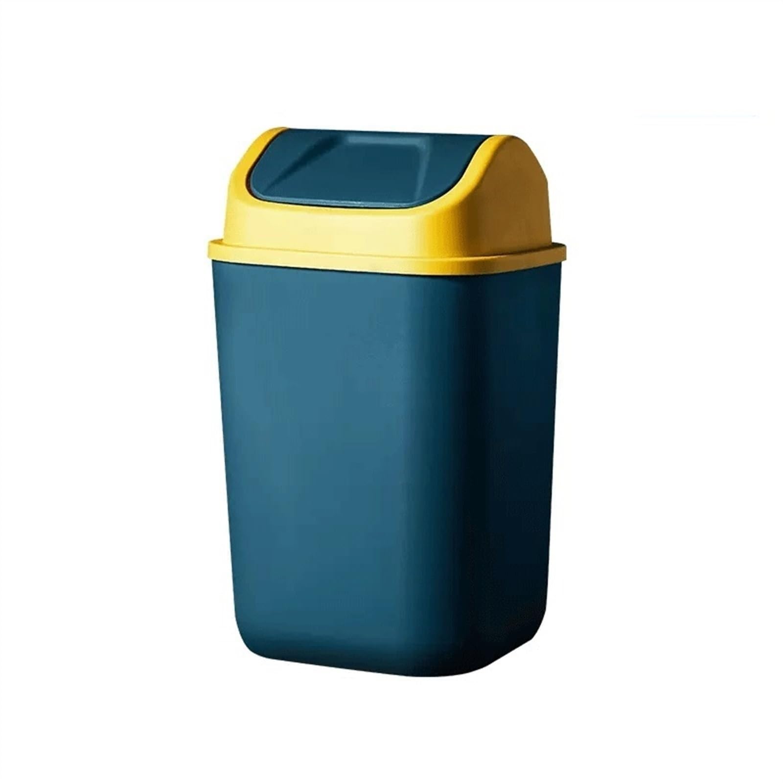 12L/14L Kosz na śmieci do wnętrz z pokrywką Kuchnia Kosz na śmieci Plastikowy kosz na śmieci z ochroną na śmieci Kosz na odpady (niebieski, 14l)