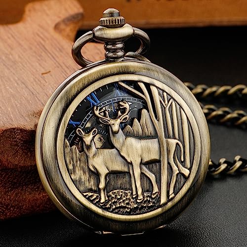 Reloj de bolsillo mecánico de acero inoxidable de alta calidad 3