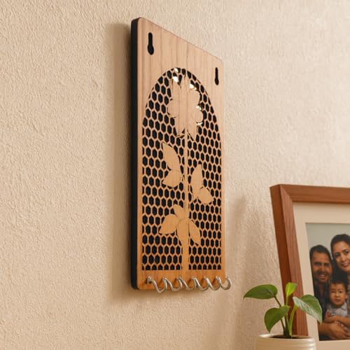 Image of Key Hanger for Wall (Golden Honeycomb)