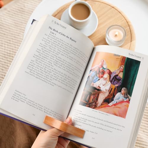 Image of Book Weight Holder Wooden Thumb Book Page Open Weighted Bookmark Corner Reading Accessories Office Desk Decor Executive Gift for Writer Reader(Bookmark+Thumb Page Holder-Yellow)