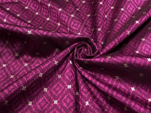 Tissu brocart de soie jacquard mûre pour exprimer votre créativité et votre passion couture