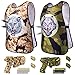 DX DA XIN Juego de chaleco táctico para niños,2 chalecos con dianas +2 pistola Blaster +40 dardos de espuma suave,chaleco de camuflaje para soldados, policía, cosplay, armas, juguetes interactivos