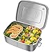 HONZUEN Porta Pranzo in Acciaio Inossidabile, 1100ML Lunch Box con Partizione Rimovibile, Lavabile in Lavastoviglie, Adulti e Bambini Bento Box a A Prova di Perdita per Scuola, Picnic, Viaggi
