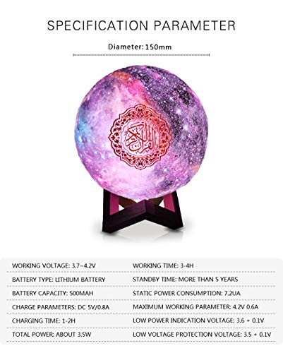 Save $10 on Swthlge Moon Quran Speaker with Bluetooth & App