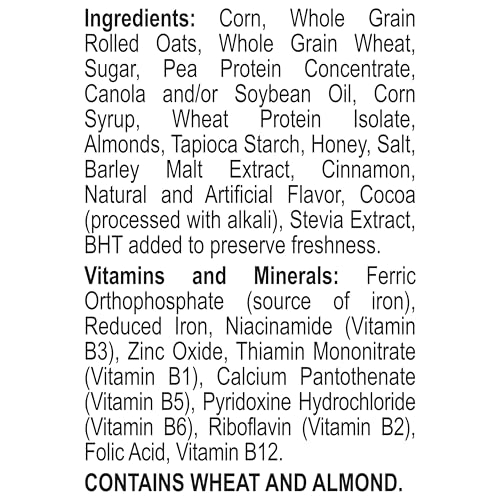 Image of Honey Bunches of Oats Honey & Almond Protein Breakfast Cereal, 15 oz Box | Features Crispy Flakes, Crunchy Granola Clusters And Real Honey For Satisfying Texture And Taste, Good Source of Fiber