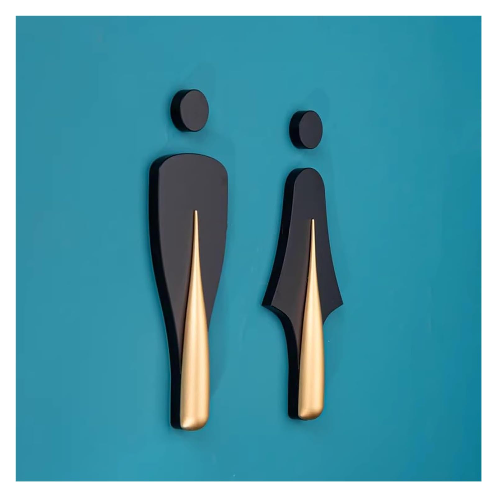 Carteles para aseos, For oficinas en el hogar y restaurantes, alto 18 cm/7”