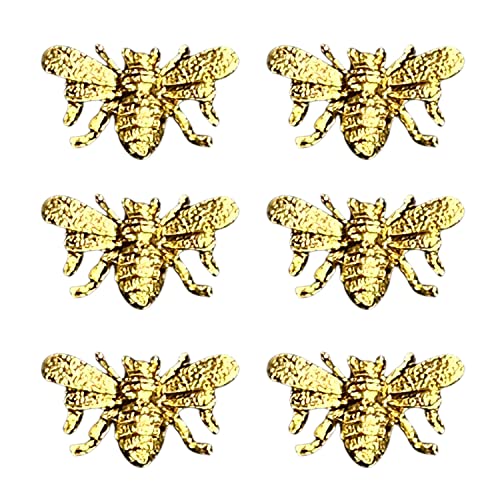 Set de 6 imanes decorativos abeja dorada