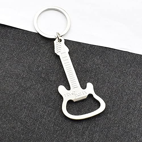Miniatura 3 de Llavero de abridor de botellas de cerveza llavero creativo de guitarra para abridor de botellas de cerveza accesorios de cocina llavero multiusos