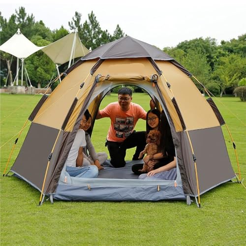 Carpa automática hexagonal para 1 persona, plegable y resistente miniatura 3