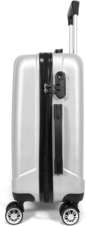 Mala de Bordo ABS 4 Rodas Adventure Fortt Prata - MAB01-PR