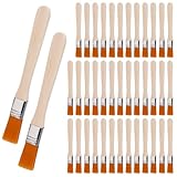 HIGH-QUALITY DURABLE MATERIAL: Les 40 pcs petits pinceaux peinture offrent des poils en nylon haute qualité et une virole en alliage d'aluminium robuste, assurant excellente résistance à l'usure et flexibilité. Ces 13cm set de pinceaux plats conservent l'intégrité des poils et restent solidement fixées même après usage répété