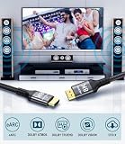 Adauxter Kabel HDMI 4K 10M, Kabel HDMI High Speed z obsługą Ethernetu 4K 60Hz 2K 165Hz 1080p Ultra HD 3D eARC HDCP2.3 HDR10+ Komputer Kompatybilny Laptop TV Monitor Projektor PS5 X-Box