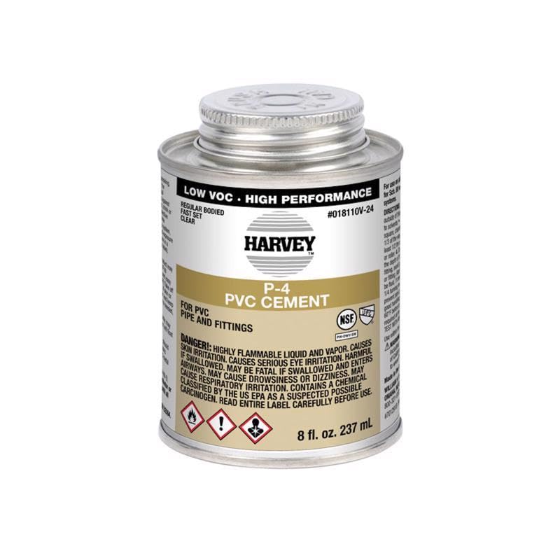 CEMENT P4 PVC CLEAR 8OZ miniatura 1