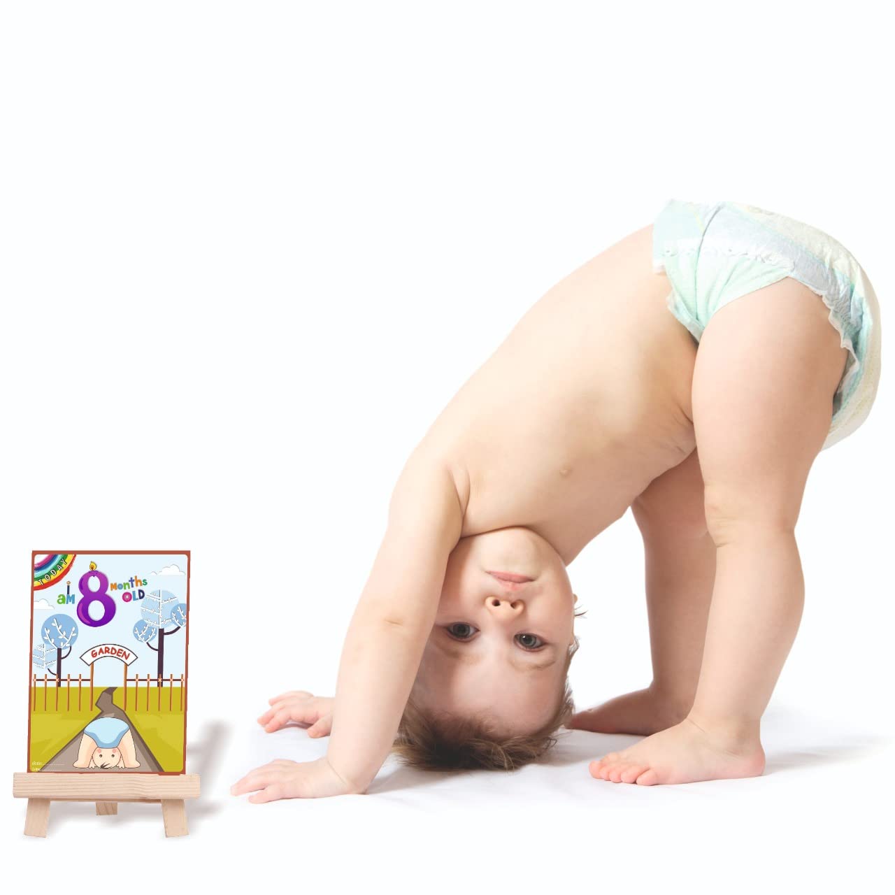 VantageKart Newborn Baby Monthly Milestone Cards Set of 16 | A5 Photo Props & Memory Cards | Baby Shower for Mom, Dad & Parents-to-Be | Monthly Age Milestones Gift 3