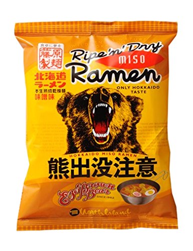 Amazon.co.jp: 藤原製麺 熊出没注意 味噌ラーメン 114g×10袋 : 食品