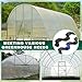 MorningRo 40 Pcs 6.6 ft PVC Coated Greenhouse Swing Spring Wire Greenhouse Spring Lock Wire for Fix Attachment Plastic Poly Film and Shade Cloth