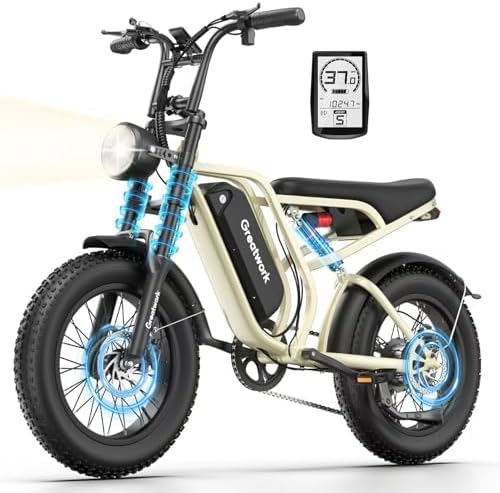 GREATWORK 3000W Peak Electric Bike for Adults with 1200Wh Removable Battery
