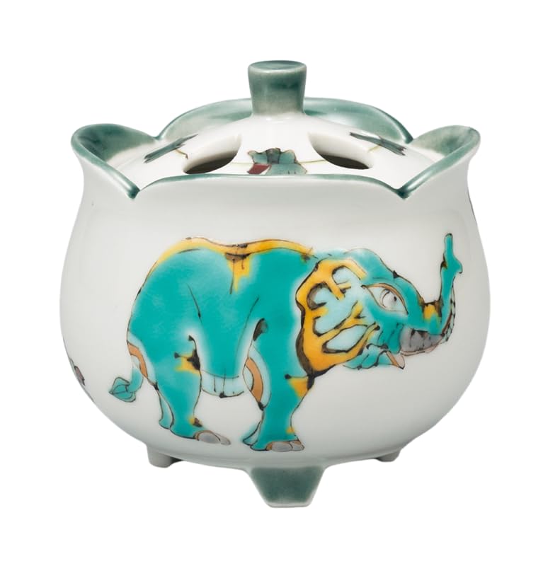 Amazon｜九谷焼いわたや 2.7号香炉 神象 AP7-1219｜仏壇用香炉