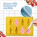 Set of 6 Robot Silicone Molds, Yatuela Building Bricks Blocks molds Ice Cube Tray,Candy Fondant Mold, Chocolate Mold with 2 Droppers for Kids Party Baking DIY Cake Decoration Baby Shower Designs