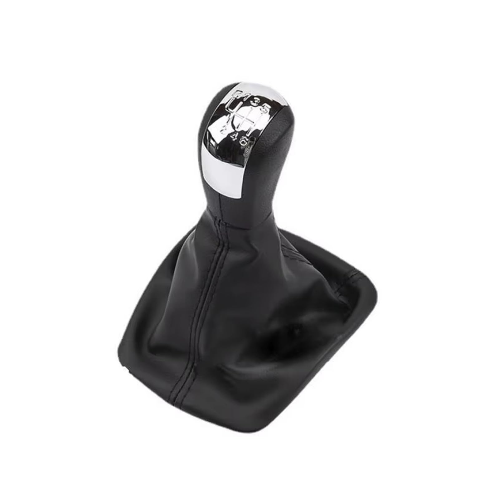 GHQFROP Transmission Gear Shift Knob for Skoda for Octavia 2 for A5 for A6 2004-2013 5/6 Speed Gear Lever Stick Shift Knob Leather Boot Car Gear Stick Knob(A Style 1)