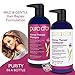 PURA D'OR Intense Therapy Shampoo & Conditioner Set (16oz x 2) Repairs Damaged, Distressed, Over-Processed Hair with Select Natural Ingredients, No Sulfates, All Hair Types, Men & Women
