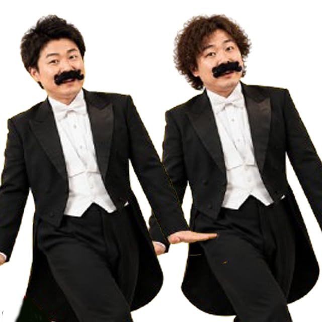 Amazon.co.jp: 変装ヒゲ「コミックボーイ」 4個セット ヒゲダンス ひげ