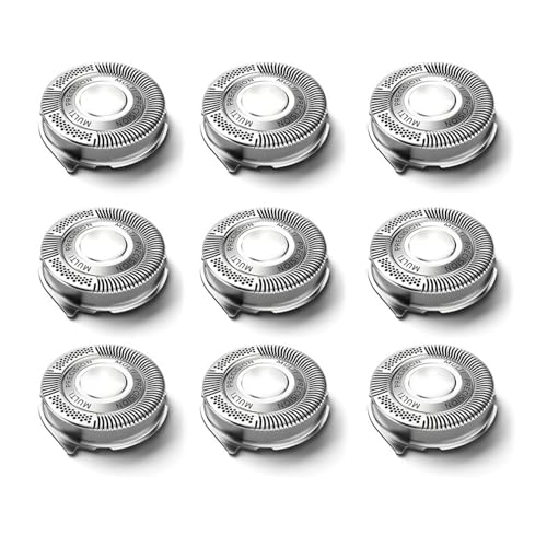 Testine Di Ricambio SH50, Compatibili Con Rasoi Philips, Serie 5000, AquaTouch, PowerTouch, Rasoi Elettrici S5210 S5370 PT730 AT810(9pcs)