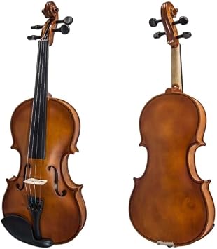 SKY 1/10 Size SKYVN102 Student Violin with Lightweight Case, Brazilwood Bow, String, Rosin, and Mute