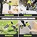 Uinnate Leaf Blower Cordless with 2 Battery and Charger, Electric Blowers for Lawn Care & Garden, 21V 4000mAh Battery Powered Leave Blowers, Lightweight Handheld Blower for Patio, Car, Dust, Driveway